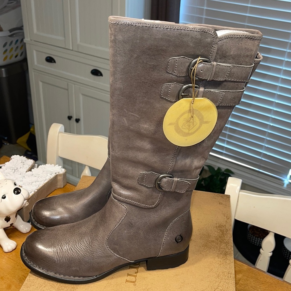 BORN ATTILA DARK GRAY BOOTS SIZE 10 BRAND NEW!!